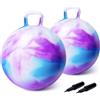U&C Planet 2 Palline gonfiabili 45CM Pallone da Salto per Bambini 3-8 Anni Supporta Fino a 100 kg Design Antiscivolo con Pompa Palla da Salto in PVC per Interni ed Esterni
