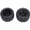 POENVFPO 2 Pezzi 1:18 Scala Pneumatici per Auto RC, Pneumatici a Ruota Spazzolata in Gomma Compatibili per HS 18302 18303 18304 18311 18312 18313 18314 Auto RC