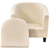 JUNLEBUYI 2 Pezzi Copripoltrona 1 Posto Elasticizzato Copripoltrona Da Cocktail Chesterfield Rimovibile Lavabile Per Bancone Soggiorno Tullsta Camera Da Letto Bar (7#)