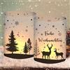 BOYATONG 12 Lanterne da Tavolo, Decorazione Natalizia, Buon Natale, Adatte per Lumini o