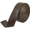 GORGECRAFT 5m*30mm*1mm Nastro di Rifinitura In Pelle PU Strisce di Pelle Pieghevoli Finta Pelle di Agnello Color Caffè Morbida Similpelle Stringhe Filo per Intrecciare Braccialetti Cinture Portachiavi