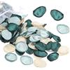 PATIKIL Petali di Rosa di Seta, Confezione da 500 Petali di Fiori Artificiali Cestino di Fiori Finti per Decorazioni Matrimoniali Tavolo da Pranzo, Verde Scuro/Verde Chiaro/Bianco Crema