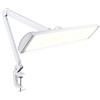 Neatfi Lampada da Scrivania LED da 3.500 Lumen - 45W Dimmerabile | 3 Modalità di Luce | 540 LED SMD | Controllo Touch | Paralume in Metallo Largo 66cm | Artigianato e Ufficio (Bianco,CCT con morsetto)