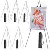 MEEDEN 6 supporti per cavalletto per dipingere e visualizzare: cavalletto in metallo artistico da 63 pollici con borsa, portatile, pieghevole, treppiede istantaneo, supporto per cavalletto per