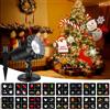 Uwelliky Proiettore Luci Natale da Esterno IP65, Proiettore LED con 16 Diapositive HD per Decorazioni Natalizie, Halloween, Pasqua e Feste, Alta Luminosità per Interno ed Esterno, Facile Installazione