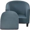 JUNLEBUYI 2 Pezzi Copripoltrona 1 Posto Elasticizzato Copripoltrona Da Cocktail Chesterfield Rimovibile Lavabile Per Bancone Soggiorno Tullsta Camera Da Letto Bar (14#)