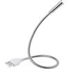 Hehglng Argento USB Flessibile Luce A Collo D'oca Led Lampada Incandescente Computer Portatile Studiare per Ufficio Lavoro Scrittura Accessori Lettura Lampade Da Scrivania Ufficio