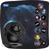 Lysumurl - Proiettore a stella planetario, 13 in 1 con 12 dischi di pellicola, lampada per proiettore a nebulosa a cielo stellato a 360°, proiettore galassia celeste per adulti e bambini,