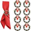 ACTOYS Portatovaglioli Natalizi, Porta Tovaglioli Natale, Ferma Tovaglioli Natalizi, Anelli di Porta Tovagliolo, Portatovaglioli, Addobbi Tavola Natalizia, Capodanno (Campanelle 8, S)