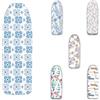 Ka' Mia - Copriasse per mobiletto Compatibile ASSE Foppapedretti con Elastico 116x65 cm consigliato per Assi Fino a 101x50 cm- Copriasse Ferro da Stiro (Charlotte Blue)