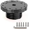 muge racing Steering Wheel Adapter, Aluminum Sim Racing Gaming Steering Wheel Adapter for T300, T500, TS-PC, TS-XW (Black)