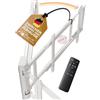 EasyLife - Supporto da Parete per TV Elettrico e Orientabile Con Auto Drive-Out, Ultrasottile 56mm, Motore Silenzioso, Alta Qualità, Anti Collisione, Per 32-75, VESA fino a 600×400 e 50kg - Bianco