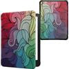 kwmobile Custodia eReader Compatibile con Amazon Kindle Paperwhite (2024)/Colorsoft Cover - eBook Reader Flip Case - fucsia/blu/verde - Gioco di Colore