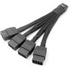 Gintai Cavo GPU 16Pin a 4X 8 Pin Pcie Extension- Adattatore 16AWG PCIE 5.0 12VHPWR 600W 16 Pin 12+4Pin per Scheda Grafica RTX 4090 4080 3090TI 4070Ti (4 * 8PIN)