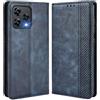 MOJIA Cover per Cubot A40, PU Custodia Antiurto Resistente ai Graffi, Custodia Flip Portafoglio per Telefono con Supporto e Slot per Schede. Blu