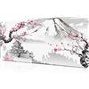 Giecy Tappetino mouse XXL gaming,Mousepad 800 x 300mm, tappetino scrivania grande dimensioni con base in gomma antiscivolo per tastiera, PC(Fiore di ciliegio-Versione HD)