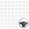 ZHYUAN 120 pezzi Copertura Protettiva per Volante in Plastica,Elastica Impermeabile Antipolvere Coprivolante,Copertura Volante auto,Copri Volante,Adatto alla maggior parte dei volanti delle auto