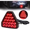 NWpangu Luce posteriore a LED per auto, triangolare, ad alta posizione, terza luce di stop, universale, per auto, SUV, ATV, camion, 1 pezzo