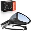 Frankberg Specchietto retrovisore esterno elettrico destro 12 Poli | &-Riscaldato, &-Memory, &-Luce lampeggiante; 5G1857508CL; Compatibile con: Golf Van VII Variante BA5, Golf VII Van 5G1