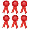 PATIKIL Vuoto Premiazione Nastro, 6pz Coccarda Nastro Onore Premio Riconoscimento Nastro per Fai-da-Te, Festa, Matrimonio, Competizione, Sport, Rosso