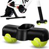 Rumsfel Piedi a Scatto per Ciclismo Indoor, Adattatori per Piedini Oscillanti a Scatto,Antiscivolo,Adattatori per Zwift Ride Accessori per Il Supporto Anteriore, 1 Adattatori con 2 Alline da Tennis