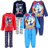Sonic The Hedgehog - Pigiama Bambino Cotone o Micro Pile | Pigiami Invernali con Stampa HD | Morbidi, Caldi e Comodi | Idea Regalo per Fan di Sonic | Taglie 2-8 Anni [2154 Blu - 4 Anni]