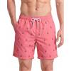 maamgic Pantaloncini da Bagno da Uomo Asciugatura Veloce Costume da Bagno per Surf sulla Spiaggia Multi-funzioni Allenamento casa con Fodera in Mesh, Ancora Rosa, XS