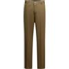 Allthemen Pantaloni in Cotone Uomo Casual Trousers Stretch da Abito a Vita Alta Infittito Inverno Nero XL