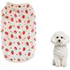 LuckyOpt Cane per animali domestici, traspirante, con graziosa stampa floreale, abbigliamento per cani da fotografia, viaggio al mare, gite, interni ed esterni (rosa, L)