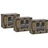 AROMATIKA trust the power of nature Sapone nero Africano 3x140 g - Idratante - Nutriente - Sapone nero Africano Grezzo e Naturale 100% con Burro di Karitè e Olio di Cocco - Per Tutte le Pelli - Ingredienti Naturali