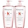 KÉRASTASE Genesis - Bagno Hydra-Fortificante - Shampoo fortificante anti-caduta, purificazione e rinforzo, Aminexil - Edelweiss & radice di zenzero, capelli sottili e fragili 500 ml x 2 DUO