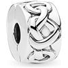 CWOne Designs Charm a clip in argento Sterling, ideale per braccialetti e collane Pandora, Misura unica, Argento sterling, Zirconia cubica