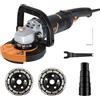 MAXXT Levigatrice per Cemento 1500W - 1000-8500RPM, 7 Velocità Regolabili, Protezione Rimovibile, 2 Dischi Abrasivi al Diamante Inclusi