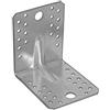 4U-Onlinehandel Connettore angolare per carichi pesanti con nervatura, raccordo in legno zincato, 10,5 x 10,5 x 9 cm