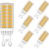 MAYCOLOR G9 LED Lampadine 9W Equivalenti 75W, 750 LM, Bianca Calda 3000K G9 Risparmio Energetico Lampadine per Plafoniera da Soffitto Lampadario Non Dimmerabile 6 Pezzi
