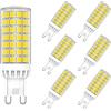 MAYCOLOR G9 LED Lampadine 9W Equivalenti 75W, 750 LM, Bianca Fredda 6000K G9 Risparmio Energetico Lampadine per Plafoniera da Soffitto Lampadario Non Dimmerabile 6 Pezzi