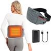 Kintiwe Termoforo, Fascia Lombare Riscaldante con 10000mAh Batteria 3 Livelli di Temperatura, Termoforo Elettrico Allevia il Dolore Corporeo per Schiena, Cervicale, Addome