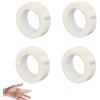DJHUHN Lotto di 4 rotoli di nastro adesivo medico microforato e traspirante, 1,25 cm x 9,1 m, per fissazioni e supporti, garza autoadesiva e fasciatoi