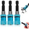 Devenirriche 3 inserti per cartongesso, attacco esagonale da 1/4 pollici, attacco rapido magnetico, avvitatore per cartongesso, punta magnetica, supporto per cacciavite, supporto per punte magnetiche