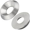 DSM-Verbindungstechnik Rondelle ruotate in materiale massiccio | Acciaio inox A2 / V2A | per viti a testa svasata | con approvazione ETA | Rondelle decorative | Rondelle piatte (M8, 100 pezzi)