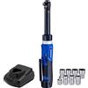 ACDelco ARW1218-3PSC G12 Lithium-Ion 12V (10.8V) Extended 3/8" Electric Cordless Ratchet Wrench Set Power Tool Kit | Tool Set Includes Battery Pack, Charger & Socket Set