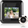 Yunir Telecamera Spioncino da 2,4, Spioncino HD Intelligente per Porta Grandangolare da 0,3 MP a 95° con LCD TFT, Registrazione Manuale di Foto per Pannello Porta da 35-110 Mm