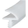 AYYDS Guarnizione per porta della stanza, 10 m/25 m, guarnizione in gomma per telaio della porta, larghezza scanalatura 3 mm, piega 12 mm, guarnizione per telaio per porte, finestre (bianco, 10 m)