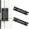 HoaaiGo 2Pezzi Maniglie Autoadesive per Mobili Cucina Armadio Adesiva, Maniglia Scorrevole per Porta Mobile Maniglia Cassetti in Alluminio, Senza Foratura per Cucina, Guardaroba, Porta del Balcone (Nero)