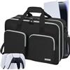 AKOZLIN Carrying Bag for PlayStation 5 /PS5/PS4/PS4 Pro/PS4 Slim/Xbox One XS Gaming Console Travel Carry Case with Pockets for Controller, Headset, Game Discs,Console Base and Accessories,Black