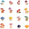 Tinoaly 16pz Mini Funghi, Graziosi Funghi in Miniatura in Resina per Piccoli Lavoretti Piccole Statuette Decorazioni Perfette per Casa Torte Case Bambole Giardini Fate Micro Paesaggio Fai da Te