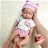 OtardDolls Bambola Rinata Loulou Ragazza Completa In Silicone Solido 33cm Bambole Rinate Fatte A Mano Dipinte Bambole Rinate Realistiche