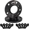 Simoni Racing DR083N/B16N - Kit 2 Distanziali Neri in Alluminio con bulloneria 12 mm 5X120 Centraggio 72,6