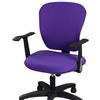 SHILINTONG Coprisedia girevole per sedia da ufficio e computer, 2 pezzi, tessuto jacquard universale, sfoderabile, lavabile, antipolvere (viola)