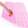 ADOV Tappetino da Bagno Antiscivolo, 100x40 cm Extra Lungo Tappetino da Bagno Antiscivolo, 200 Ventose, Fori di Drenaggio, Lavabile in Lavatrice, Antimuffa, Materiale PVC, Tappetino Doccia Resistente